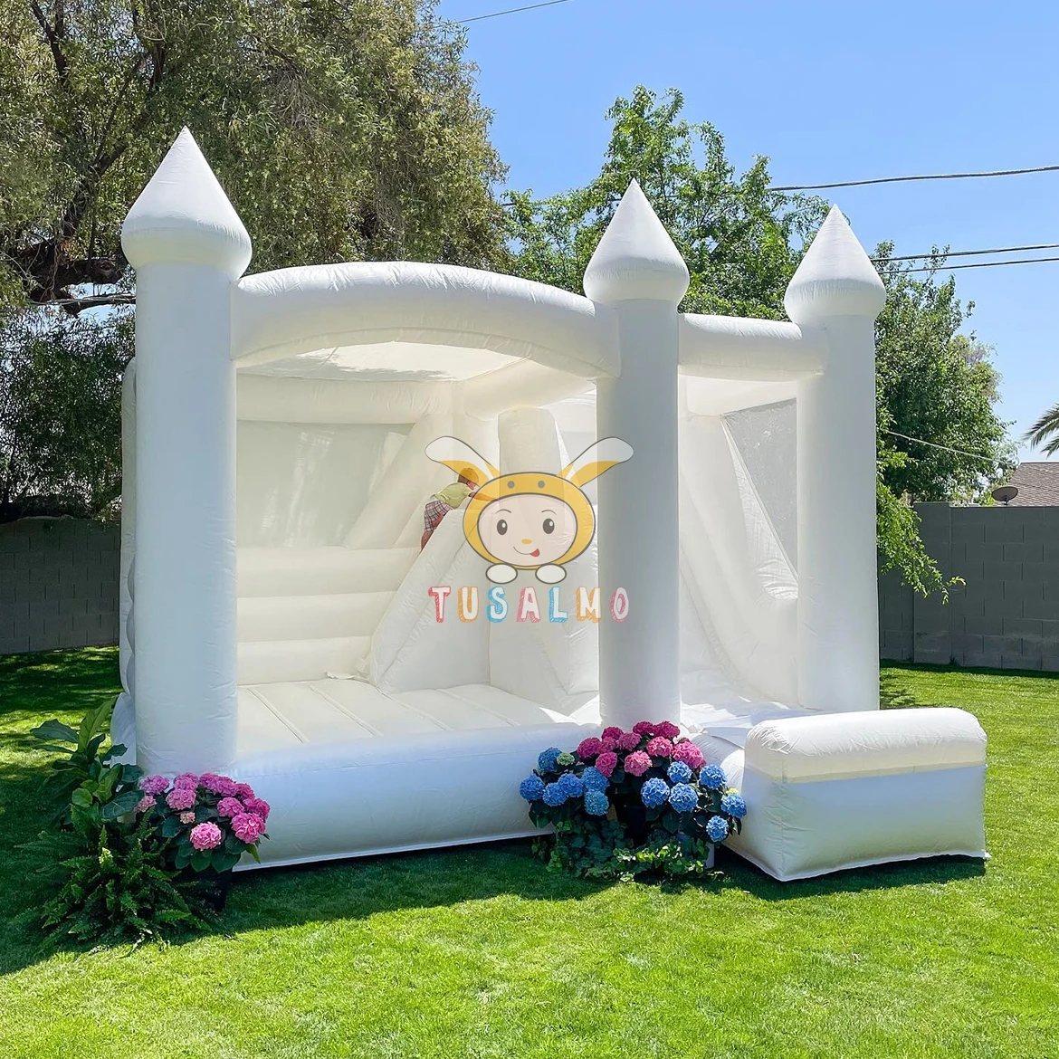 

Nathaniel Wedding Games Inflatable Jumping Combo Castle Kids Inflatable Bounce House with Slide