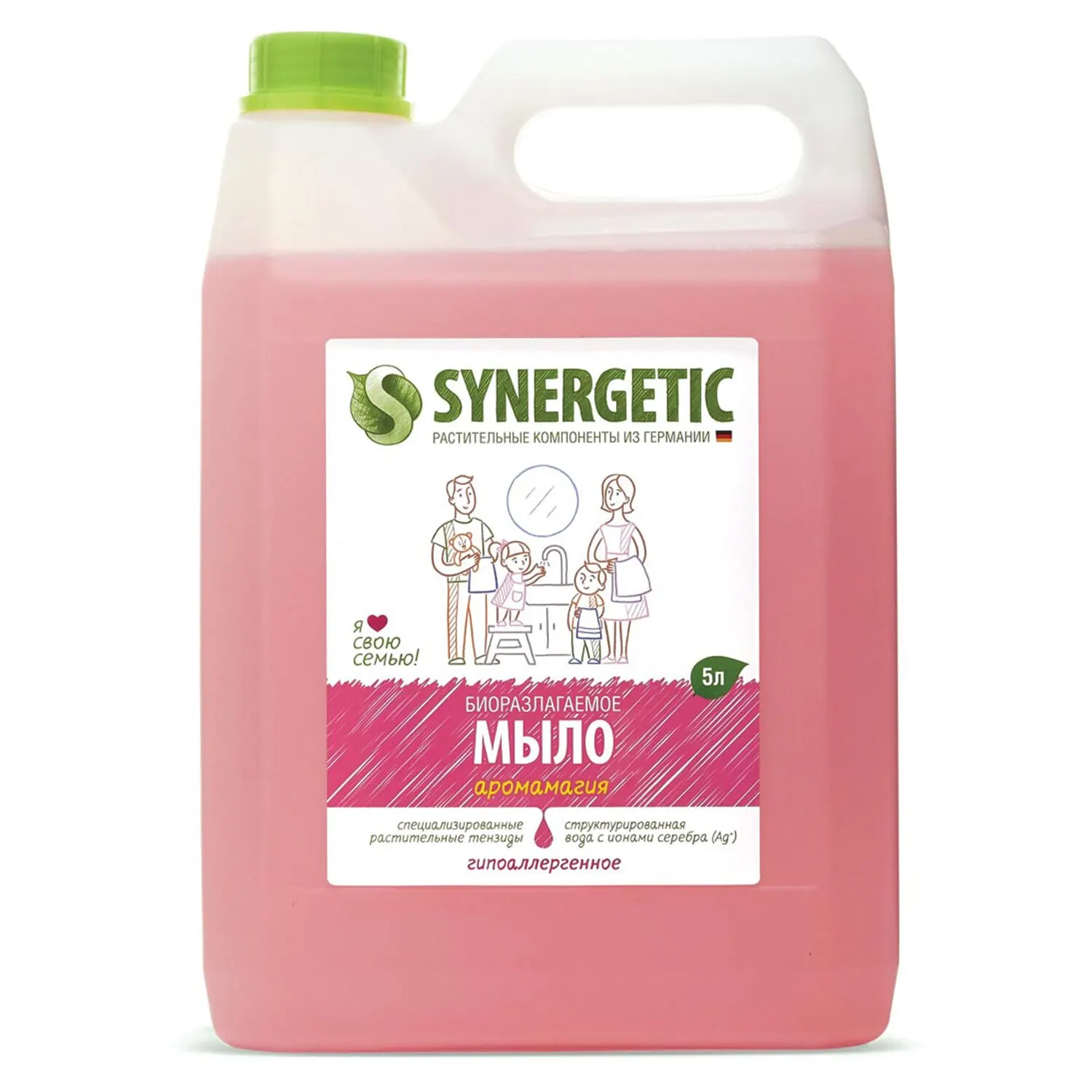 Мыло жидкое Synergetic 5 л &quotАромамагия&quot гипоаллергенное биоразлагаемое Эко (105504) |