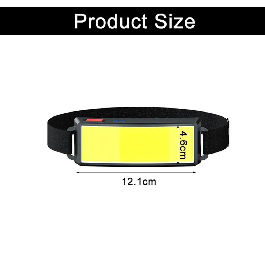 

Night Running Lighting Headlamp Outdoor Portable USB Rechargeable Camping Fishing Head-mounted Headlamp