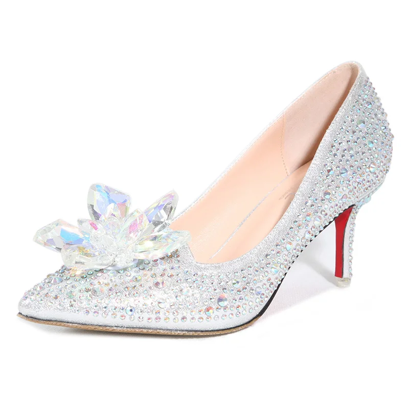 Женские туфли-лодочки с острым носком на высоком каблуке | Обувь