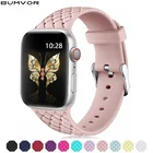 Ремешок для Apple Watch 38 мм, 42 мм, iWatch 4, 44 мм, 40 мм, спортивный силиконовый ремешок для Apple watch 5, 4, 3, 2, аксессуары