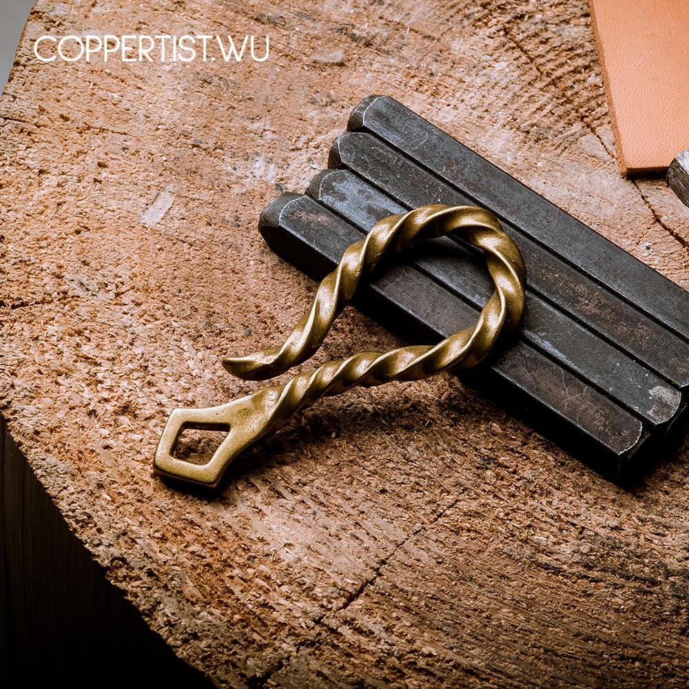 Coppertist. wu бронзовые декоративные спиральные узоры карабин Омаров застежки