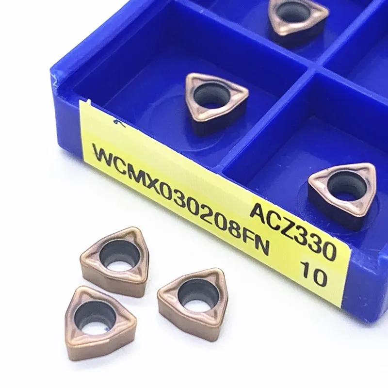 

10 шт., высококачественные вставки WCMX030208FN для U-образной дрели из нержавеющей стали