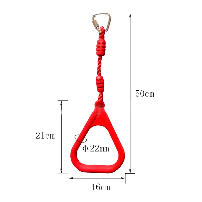 

3Pcs Colorful Swing Gymnastic Rings Outdoor Backyard Play Sets Playground Equipment Climbing Ring Obstacle Ring for Kids