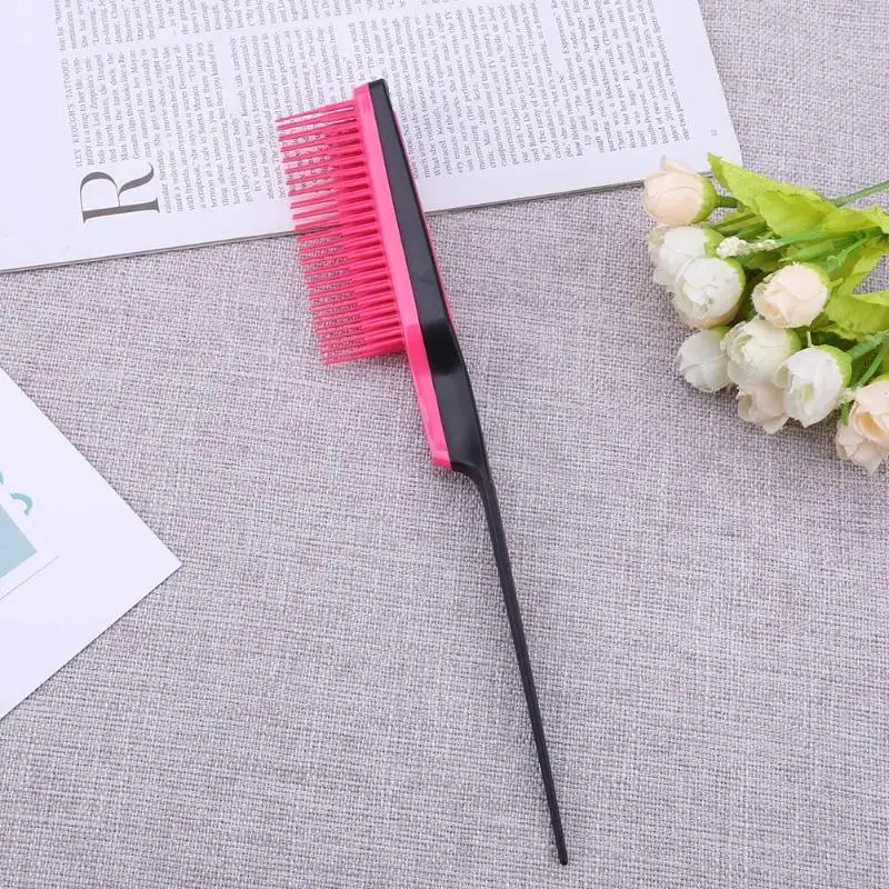 Профессиональная парикмахерская плотная зубная расческа пластиковая для тонких