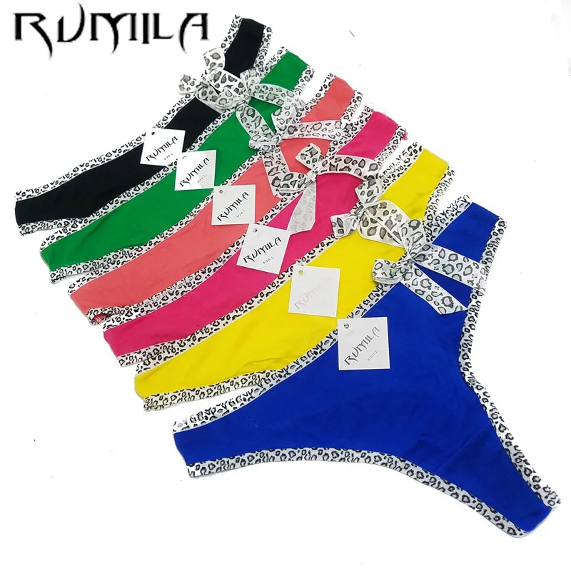 Хлопковые разноцветные сексуальные удобные кружевные Трусы стринги женское