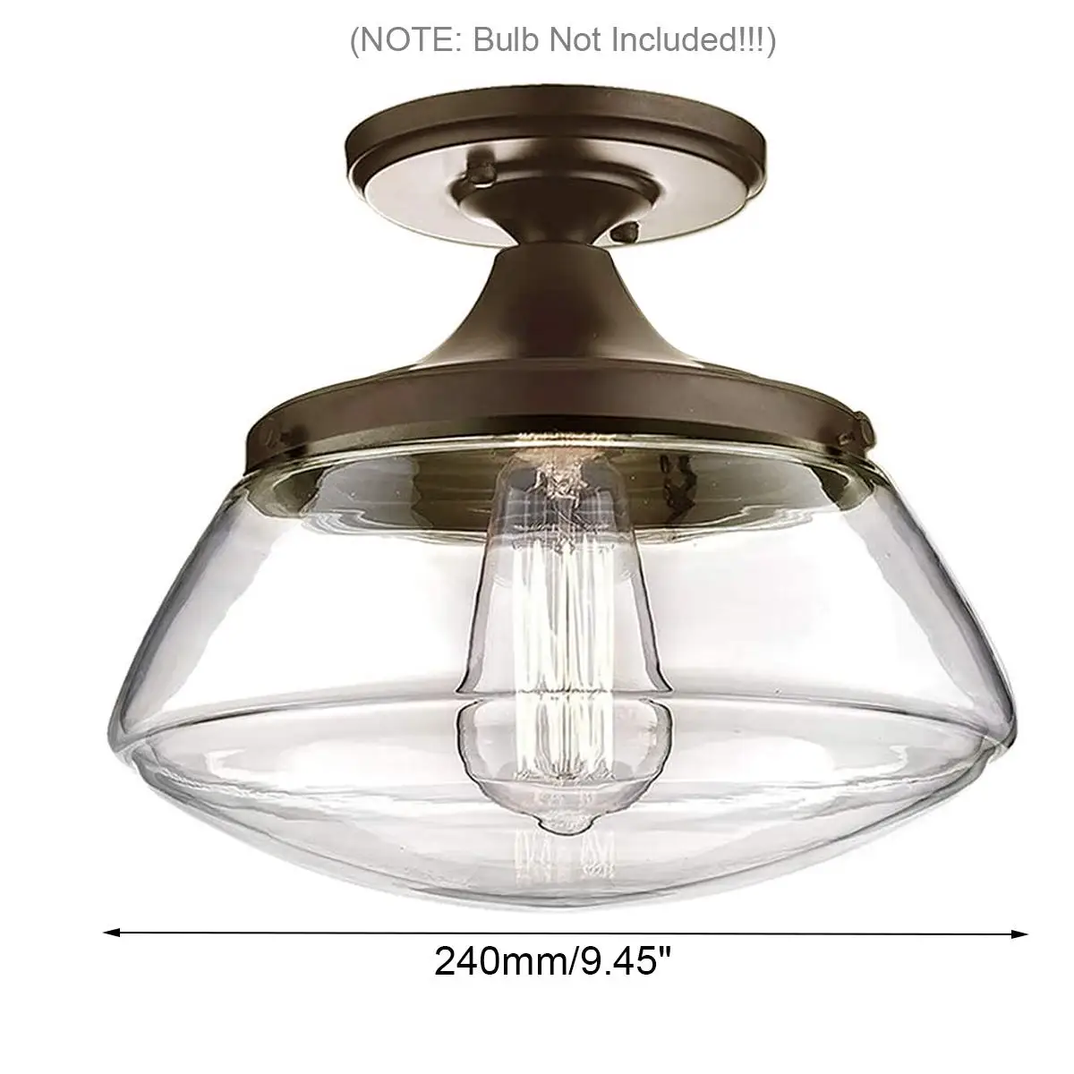 

Vintage Metal Glass Ball LED Ceiling Lamp For Living Room Hallway Porch Stair Light Loft Industrial Vintage Ceiling Lights