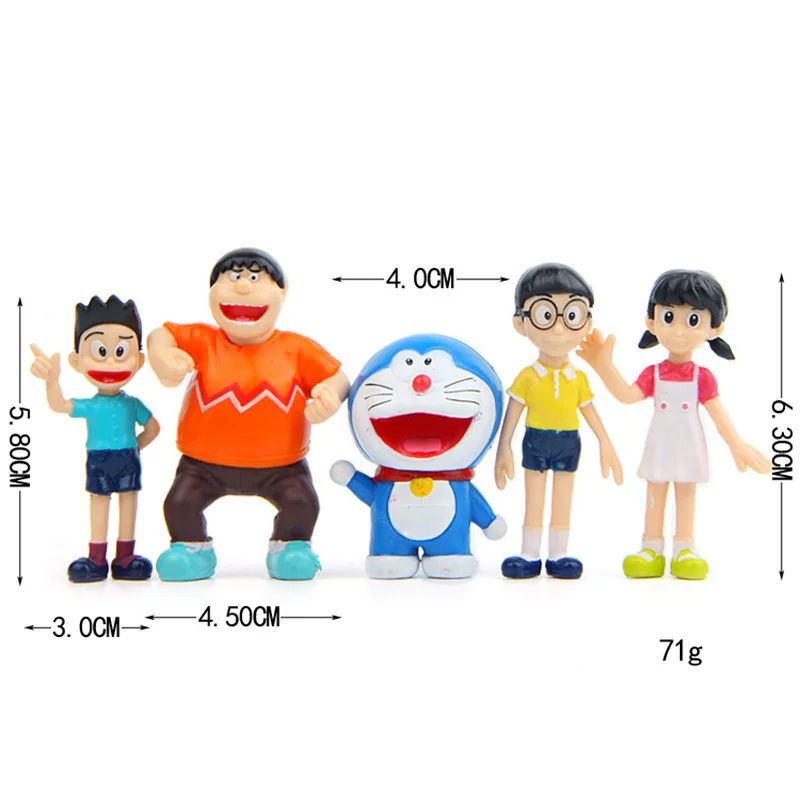 

Creative Garden Landscape Doraemonn Robot Blue Cat Set Mini Action Figures Decoration Toys for Kids Friends Christmas Gifts