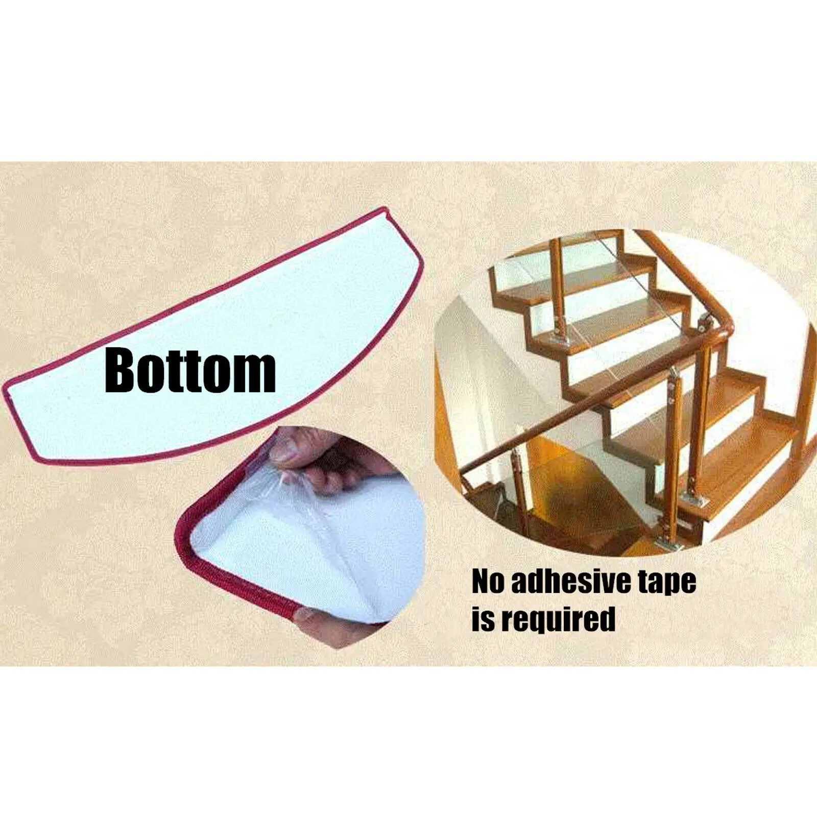 Нескользящий самоклеящийся коврик для лестницы протектор ступенек без клея 1 шт.