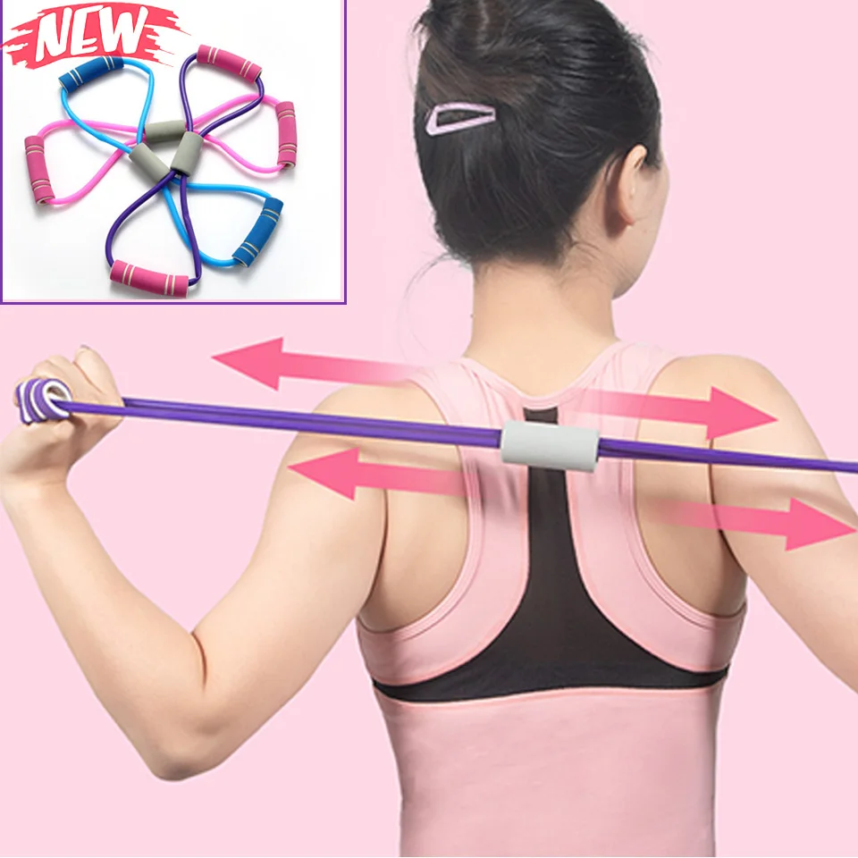 

Pull Ropes Bands Fitness Pilates Yoga Bands Pull Rope Gym Workout Home Resistance Elastic Rubber Bands Arm Back Chest Training
