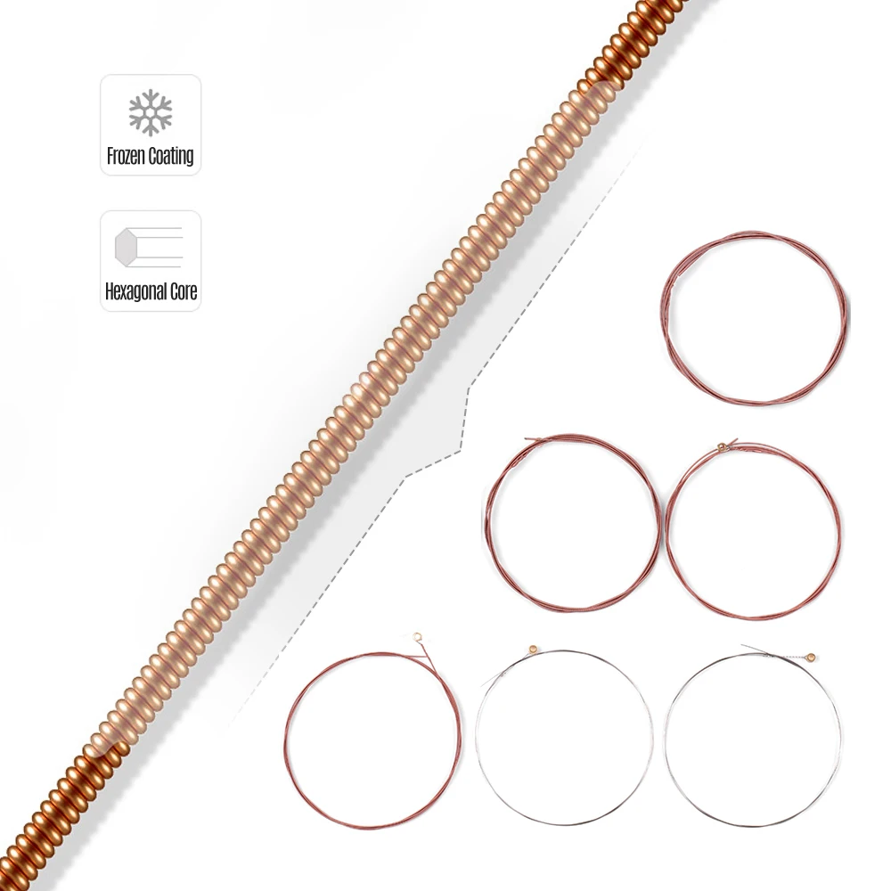 Orphee Акустическая гитара для игры в стиле фолк набор струн гитарные струны Никель