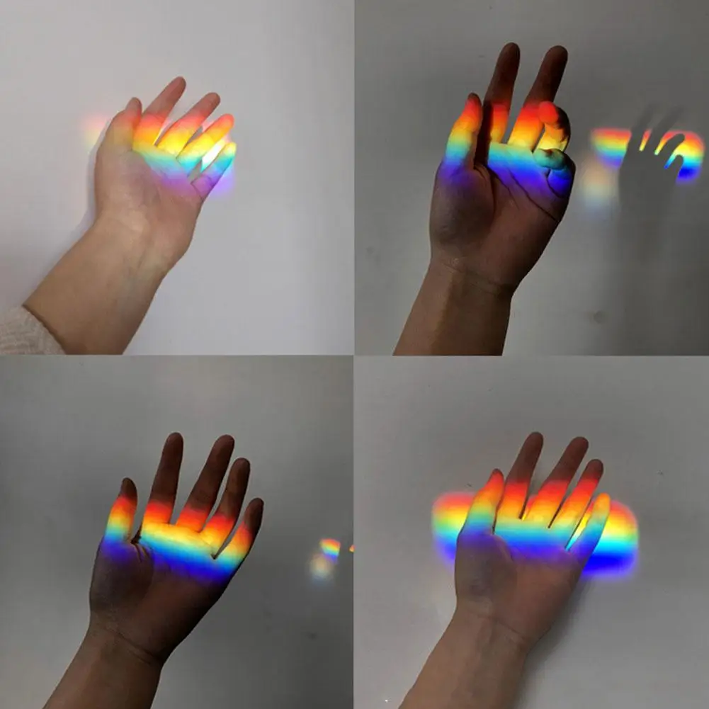 

New Photography Color Tool Prism Six-Sided Bright Light Prism Beam Instrument Splitting Combine Cube Prism Stained Glass Op D7I7