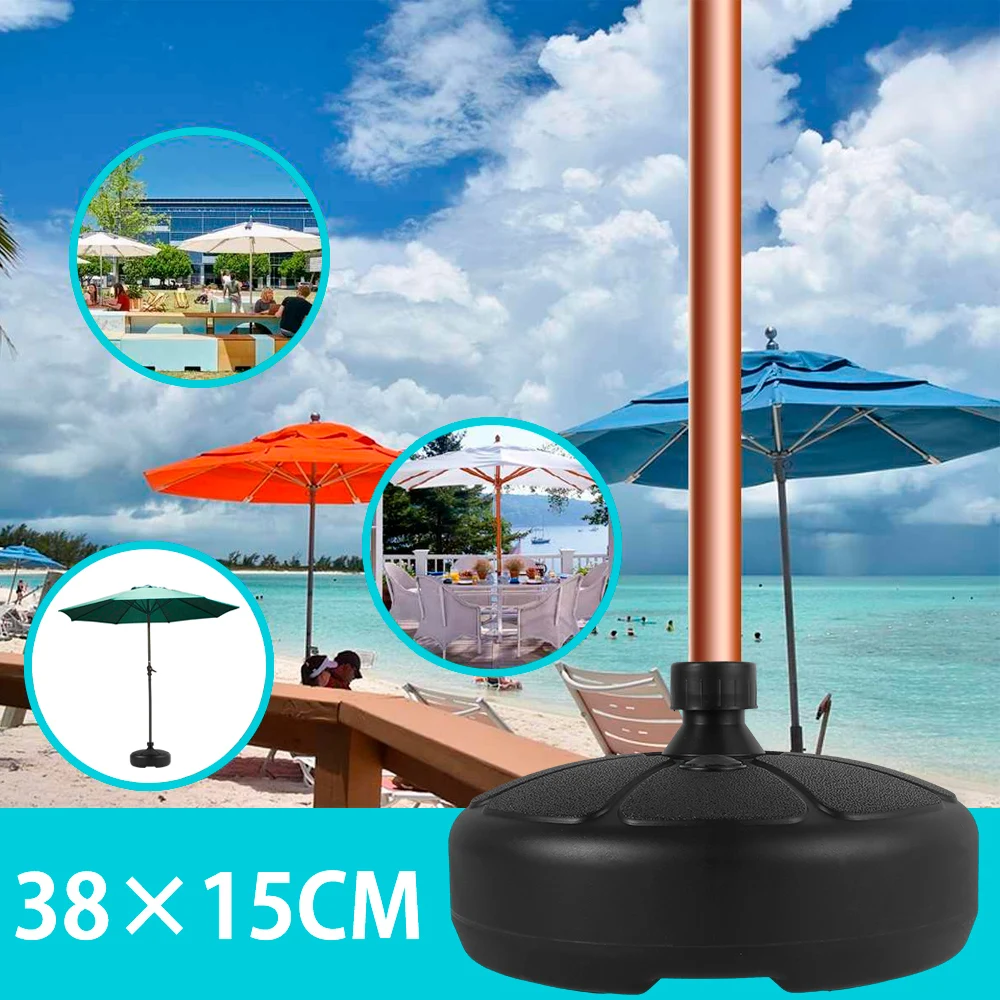 

Outdoor Patio Umbrella Base Beach Garden Foldable Parasol Stand Weatherproof Tent Stand Holder Heavy Duty Awning Hardware