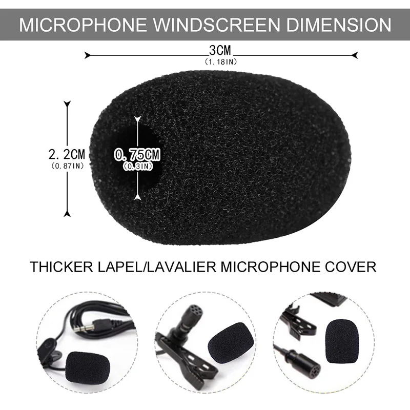 15pcs Headset Replacement Foam Microphone Cover Telephone Mic Windscreen Windshied | Электроника