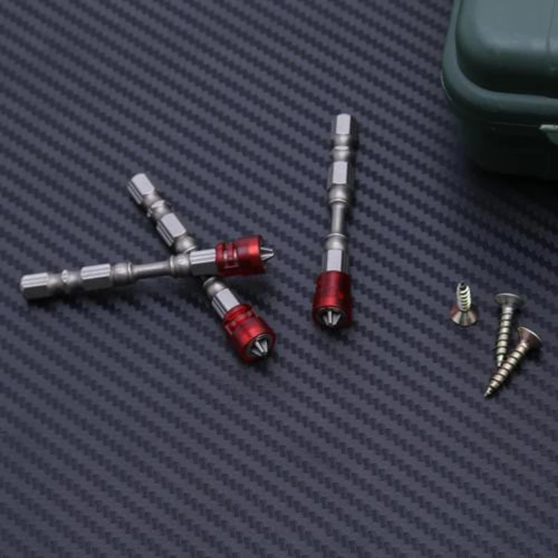 

Depth Stop Magnetic Screwdriver Bits 1/4\" 65mm Any Power Drill for Phillips Drywall Screws
