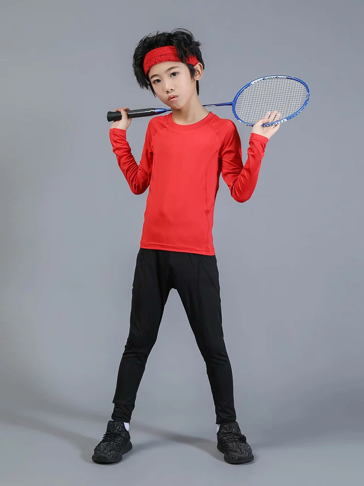 Спортивная одежда для бега Детские компрессионные брюки мальчиков