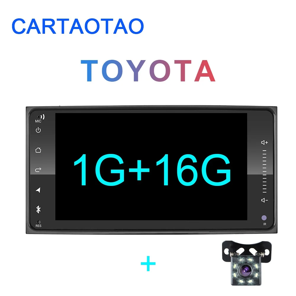 1G-16G-SXT 2din Android 8,1 универсальный автомобильный DVD для Toyota Corolla Camry Crown RAV4 автомобильный Радио gps навигация Bluetooth WiFi мультимедийный проигрыватель - Цвет: 1G-16G-SXT