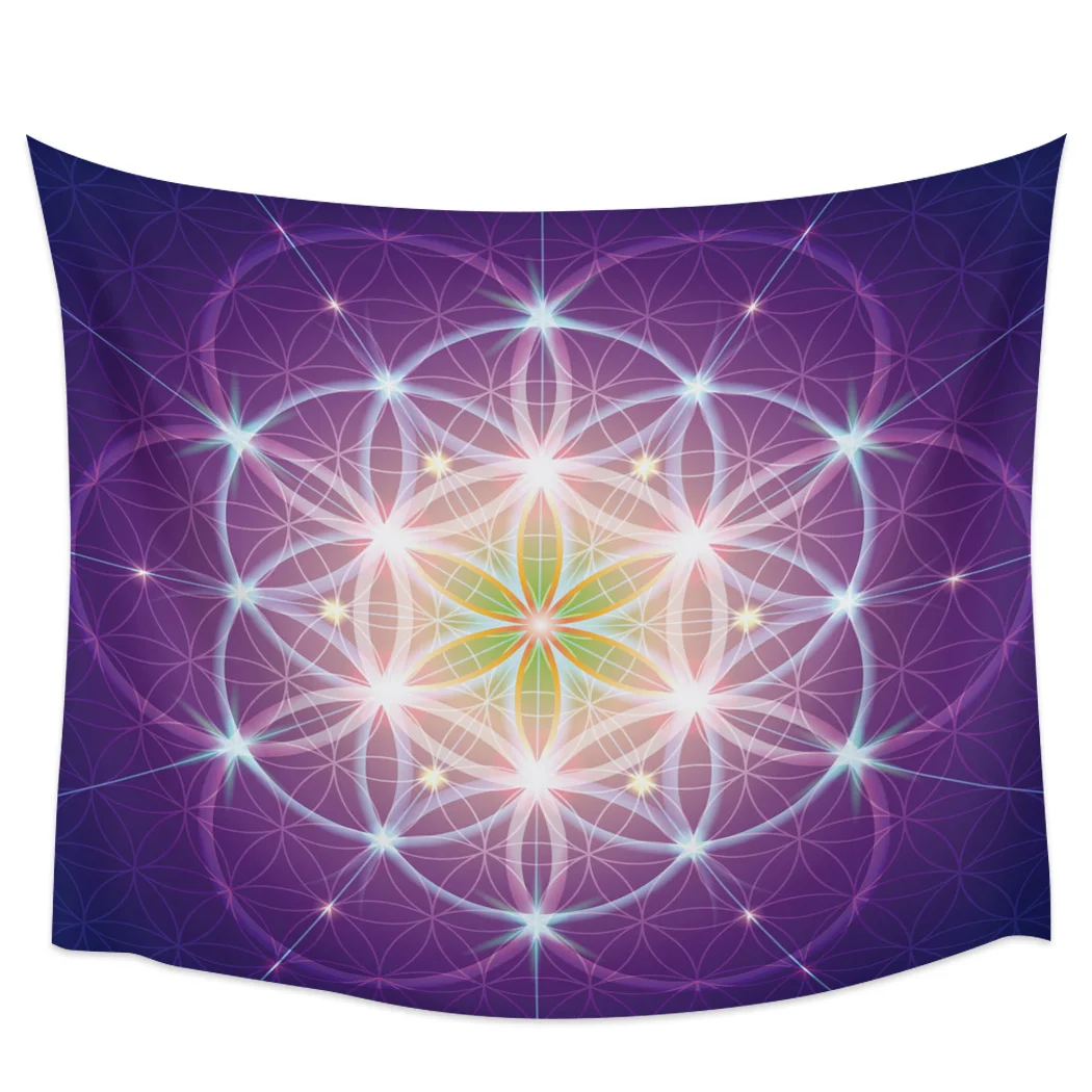 Настенные гобелены с цветочным рисунком покрывало для кровати художественная