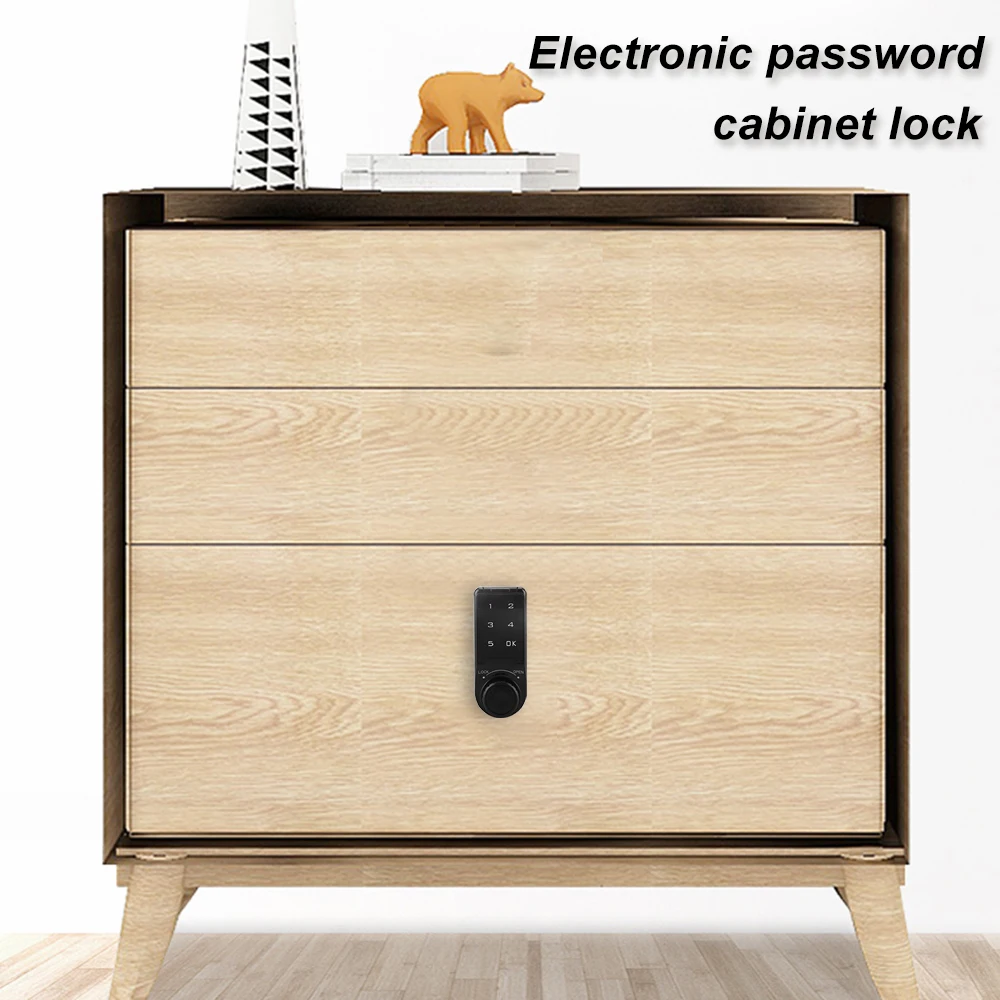 

1Pc Smart Lock Code Security Lock Touch Digital Keypad Electronic Deadbolt Lock Password Security Cabinet Coded Lock