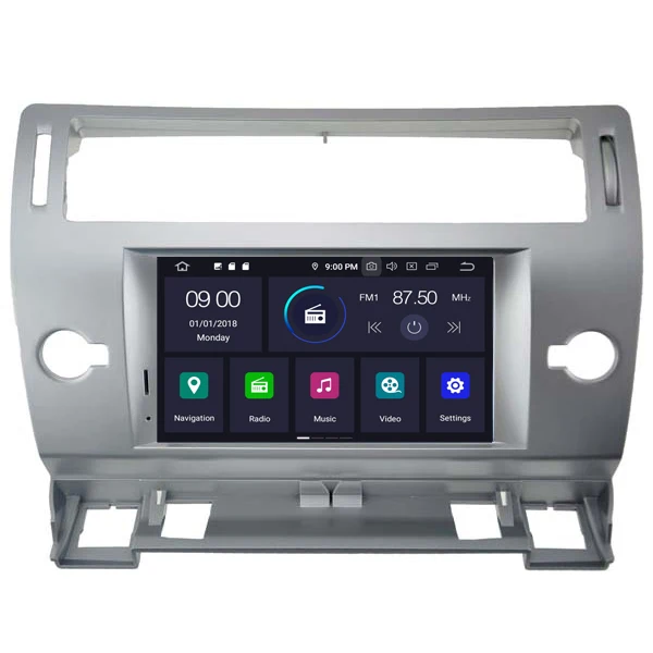 

android 8.0 car dvd player radio video stereo gps navigation 1 din car audio for Citroen C4
