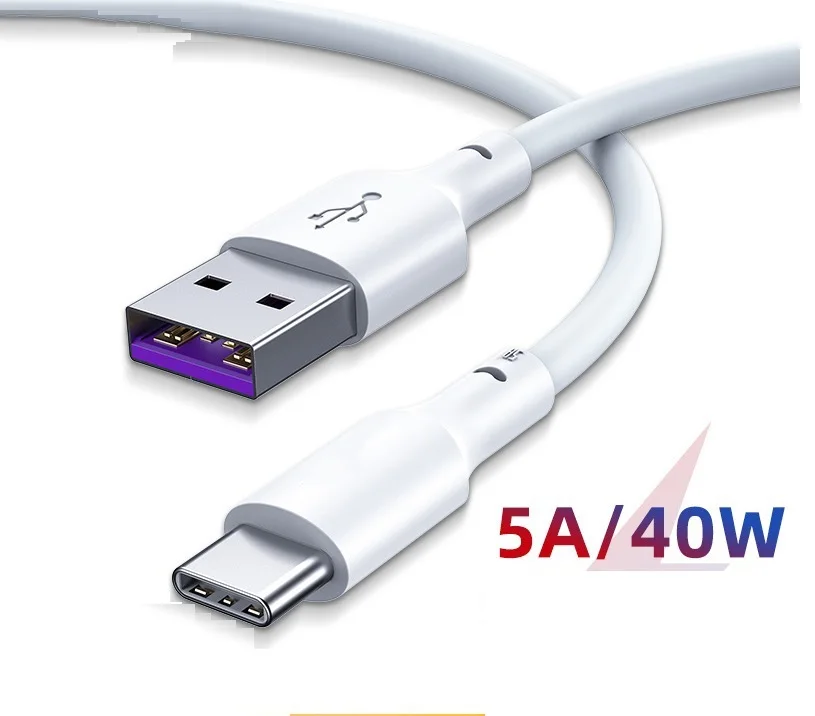 Фото Кабель USB Type-C 5 А для Huawei Mate 30 20 10 P30 P20 P10 Pro Lite P Smart кабель быстрой зарядки | Мобильные