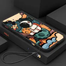 Phone case For iphone 11 12 13 pro max case Shockproof Astronaut iphone 7 case 6 8 plus x xs xr Cute smartphone celulares cover