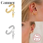 Серьги-клипсы женские, серебро 925 пробы, без пирсинга, 1 шт.