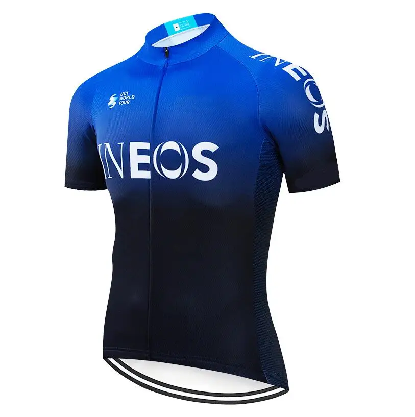 Sky Blue Белый INEOS Велоспорт Джерси 9D pad Шорты велосипед одежда комплект Ropa Ciclismo быстросохнущая Мужская pro Майо Culotte - Цвет: Sky Blue