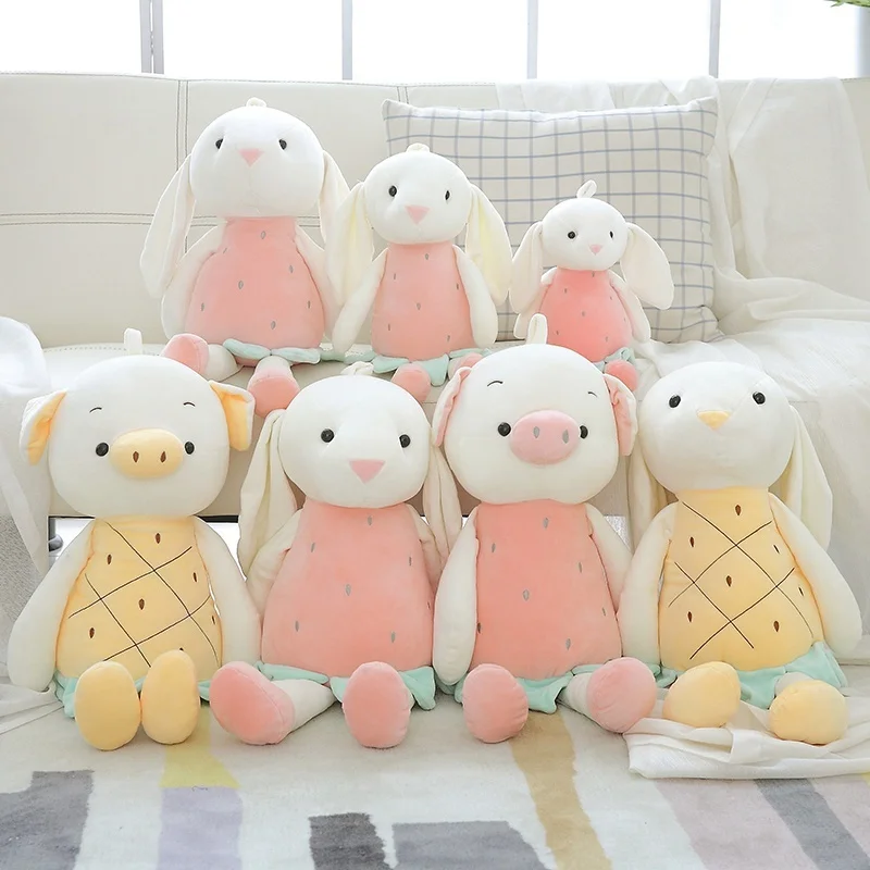 35 см 45 детская Милая фруктовая свинья плюшевая игрушка кукла комфортная Ragdoll