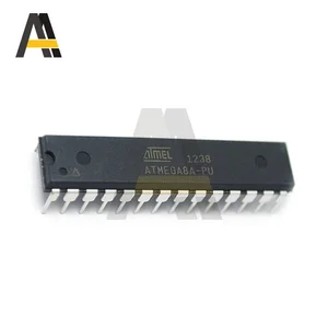 ATMEGA8A-PU Straight Insert IC Chips ATMEGA8A MEGA8A DIP-28 8-bit Bytes In-System Programmable Flash ATMEGA8 Integrated Circuit
