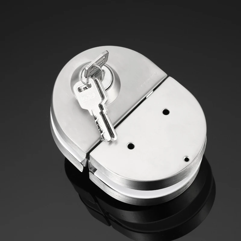 10-12Mm Glass Door Lock Stainless Steel Double Bolts Swing Push Sliding Access Control | Безопасность и защита