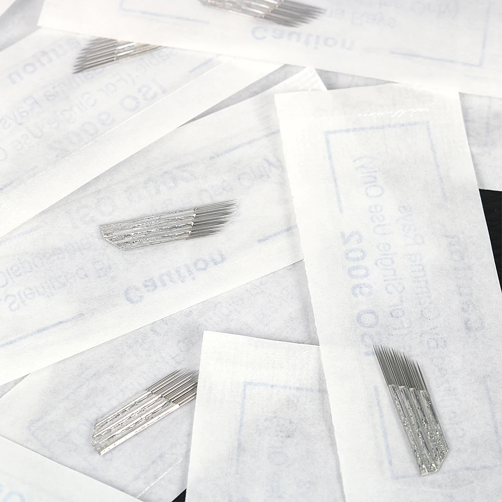 10 шт. иглы для перманентного макияжа бровей 3 ряда|blades for microblading|needle blademakeup needles |