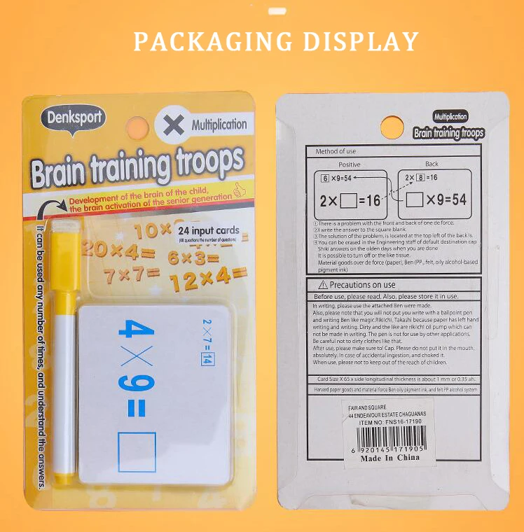 24 шт для Монтессори математика Обучающие карточные игрушки сложение вычитание