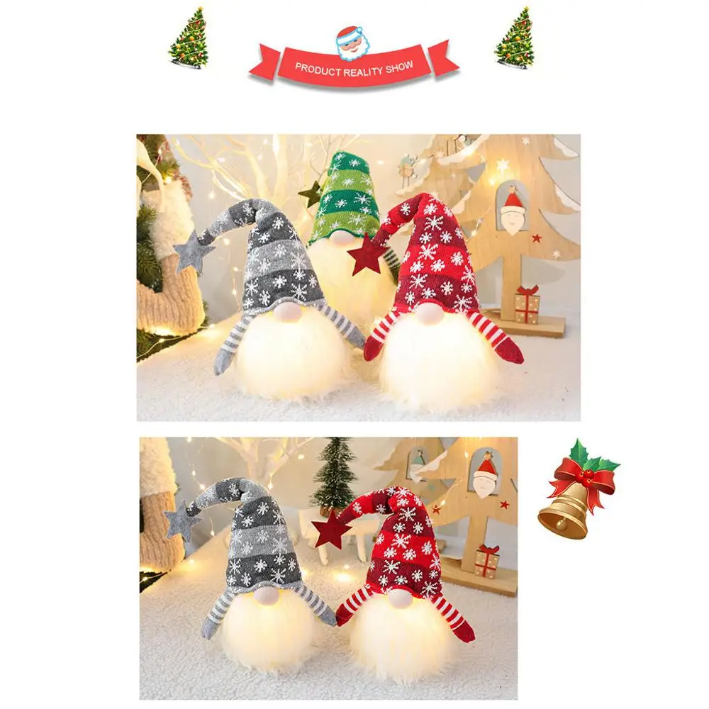 Navidad 2020 безликие фигурки Санта Клауса стакан куклы рождественские украшения 1 шт.