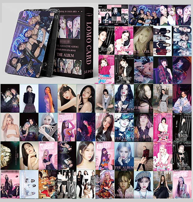 55 шт./компл. Kpop Bangtan Boys bp lisa pink Lomo Card новый альбом фотооткрытки корейская мода
