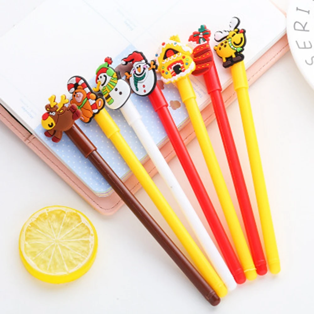14 шт 0 5 мм гелевые ручки рождественские для школы кактус ручка канцелярская