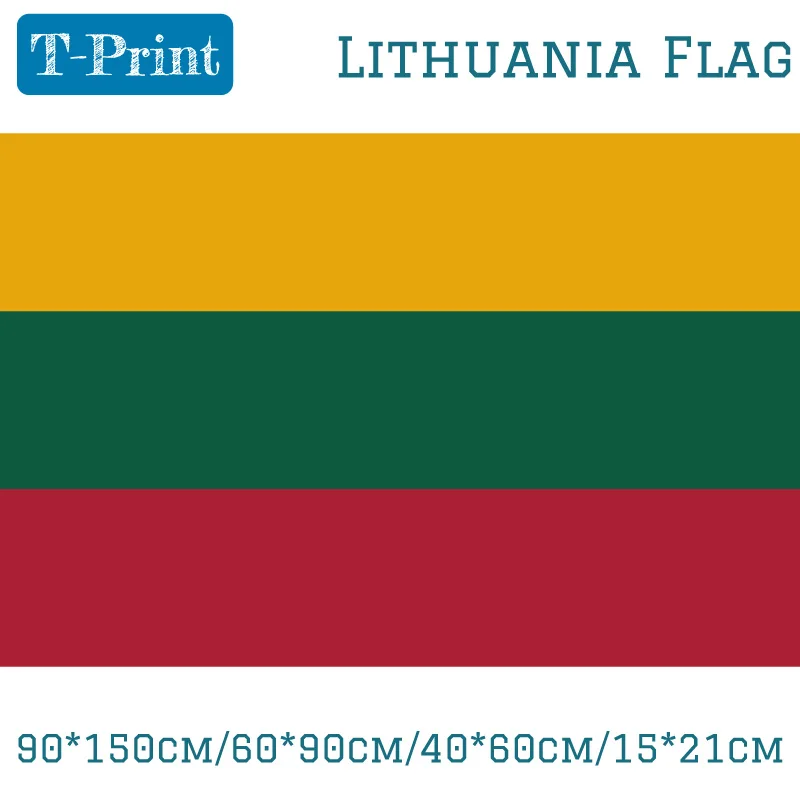 90*150 см/60*90 см/40*60 см/15*21 см Флаг Литовской Республики полиэфирный флаг 5*3 фута Кубок