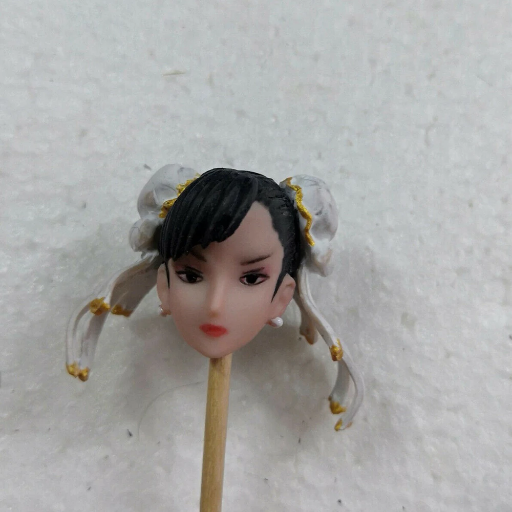 

1/12, Женская дратирующая девушка, голова Chunli, резная модель игрушки подходит для 6 дюймов. Фигурка