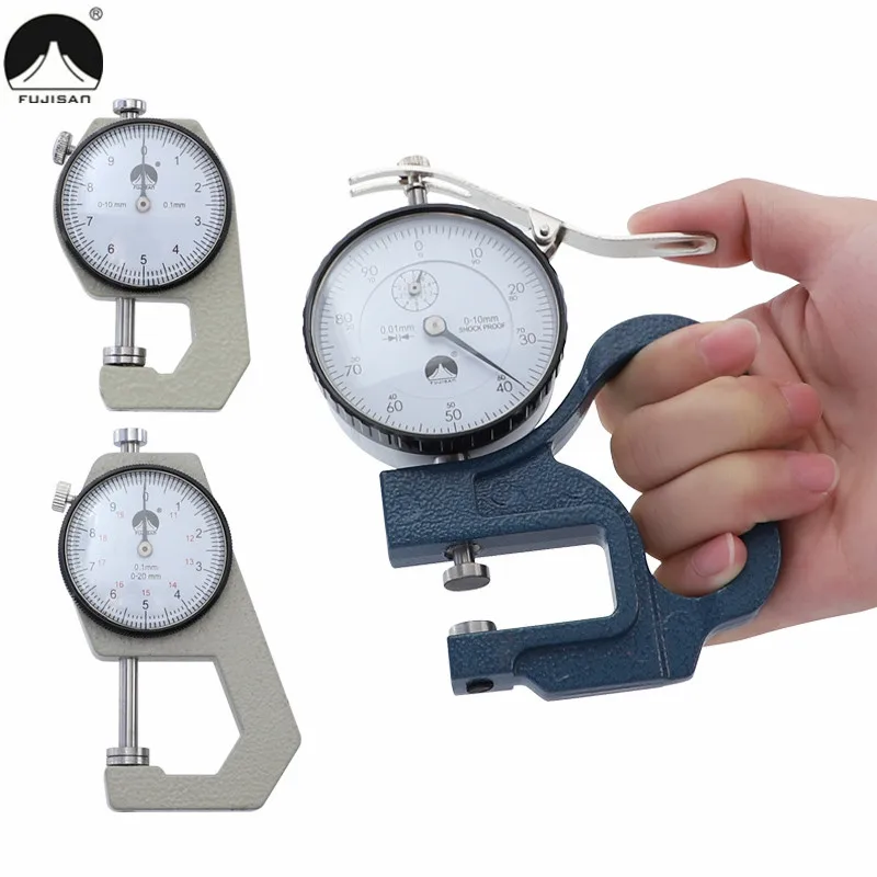 Толщиномеры плоский зонд толщиномер 0 10 мм/0 20 мм пахиметр для бумаги кожи