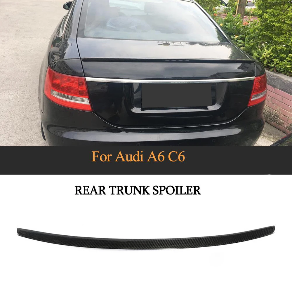 Автомобильный спойлер на задний багажник крыло для Audi A6 C6 2005 2011|Спойлеры и крылья|
