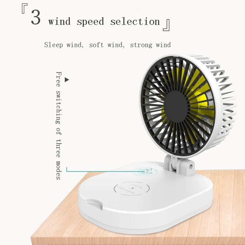 Новинка 10000 мАч Новый Usb маленький вентилятор складной портативный мобильный