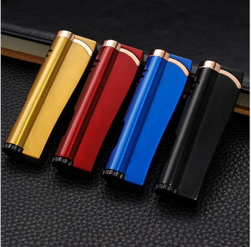 Креативная газовая надувная ветрозащитная Зажигалка прямая струйная пламя