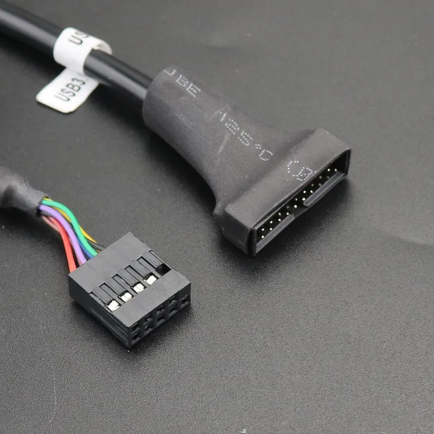 Штепсельная Вилка USB 3 0 20 Pin к 2 9 Материнская плата Гнездо кабель конвертер адаптер