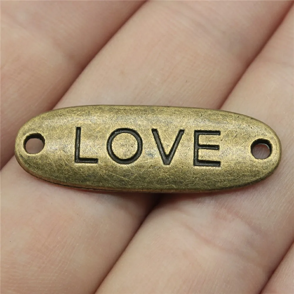 

3pcs 34x11mm Love S Connector Charms 2 Colors Antique Silver Color Antique Bronze Color Jewelry Accessories
