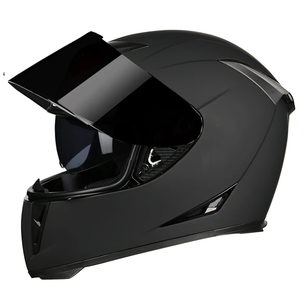 AIS мотоциклетный шлем Casco Moto с открытым лицом Moto шлем с двойным козырьком для мотокросса модульный мотоциклетный шлем - Цвет: 611-09 Gray Lenses