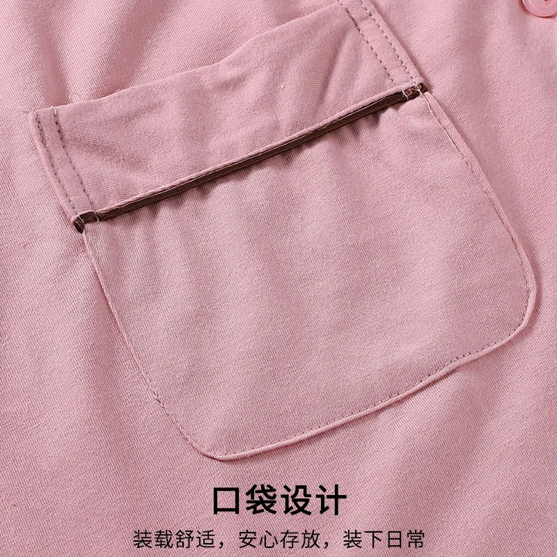 Pajamas Women's Long Sleeved Spring Autumn Korean Rose Women's Home Clothes Set Female Sleepwear Lady Nightwear Lounge Sets