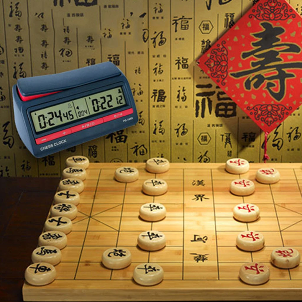 

Chess Digital Timer Chess Clock Count Up Down Board Game Clock Positive Timing Function with Bonus and Delay Function