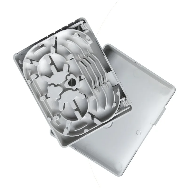 

2cores Fiber Covered Wire Cable Box FTTH Fiber Optic Splice Tray ABS Material Use Fiber Optic Termination Box
