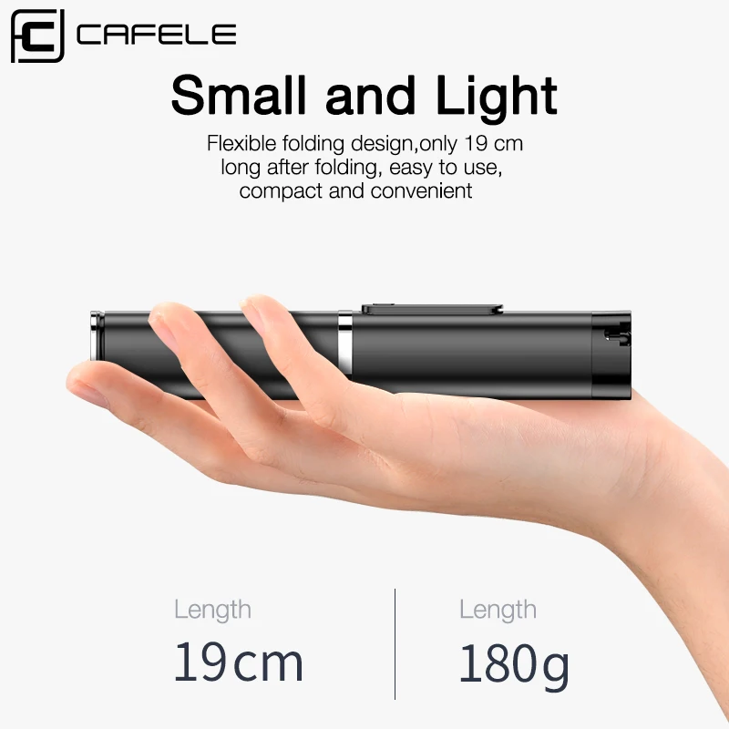 CAFELE Bluetooth селфи палка портативный ручной смартфон камера с беспроводным пультом