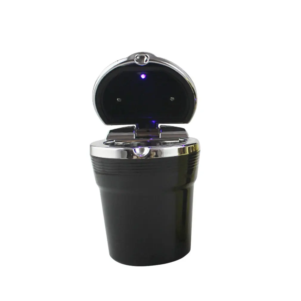 

1Pc Universal Car Ashtray With Led Lights With Cover Creative Personality Covered Car Inside The Car multi-function Car Supplies